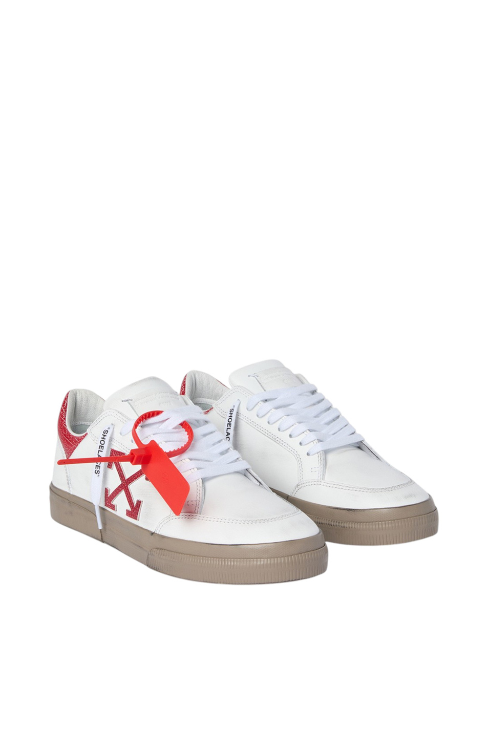 Женский Off-White Кеды Vulcanized из натуральной кожи (цвет ), артикул OWIA288S26LEA0021127 | Фото 2