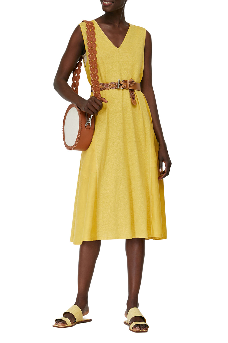 Женский MAX&Co. Платье DANDISMO из чистого льна (цвет ), артикул 66219521 | Фото 2
