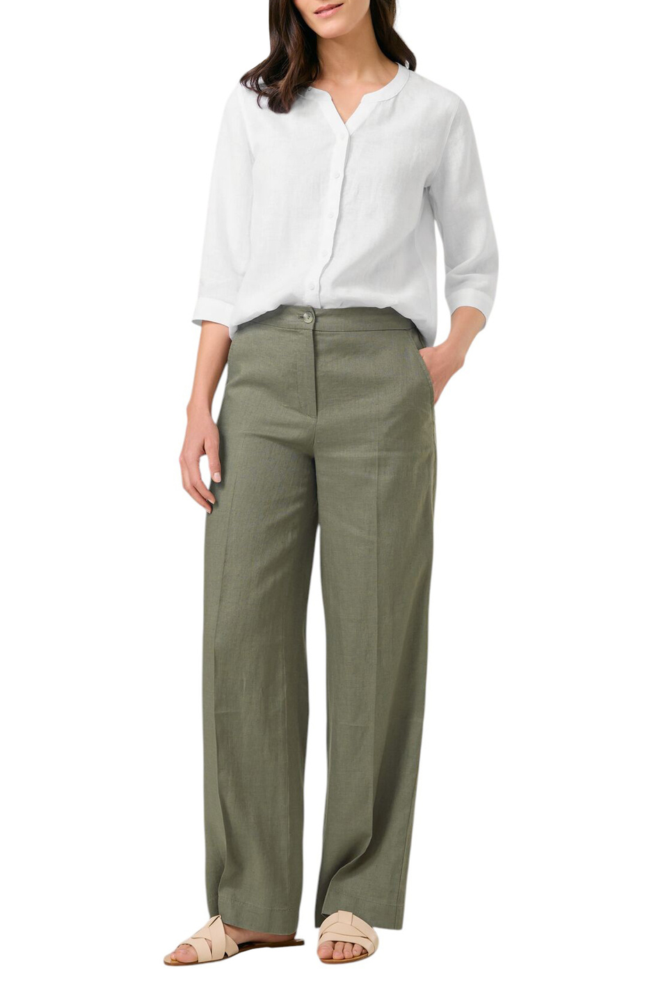 Женский Gerry Weber Брюки из льна (цвет ), артикул 520030-31235 | Фото 3