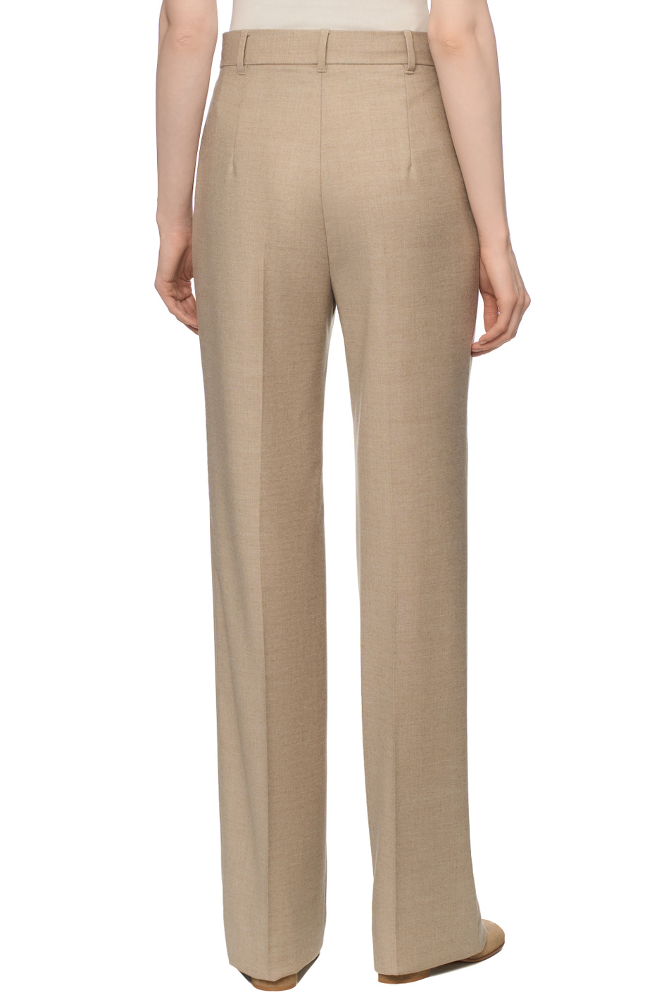 Брюки LAMBRO из эластичной шерсти|Основной цвет:Бежевый Женский Max Mara Брюки LAMBRO из эластичной шерсти (цвет ), артикул 2526136022 | Фото 5