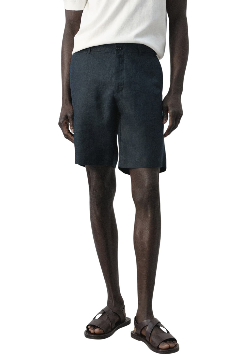 Мужской Mango Man Шорты CARP однотонные (цвет ), артикул 27066709 | Фото 3