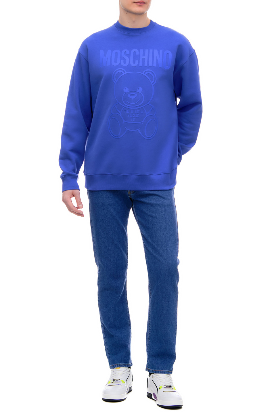 Мужской Moschino Свитшот с рельефным логотипом и принтом (цвет ), артикул V1713-2028 | Фото 2