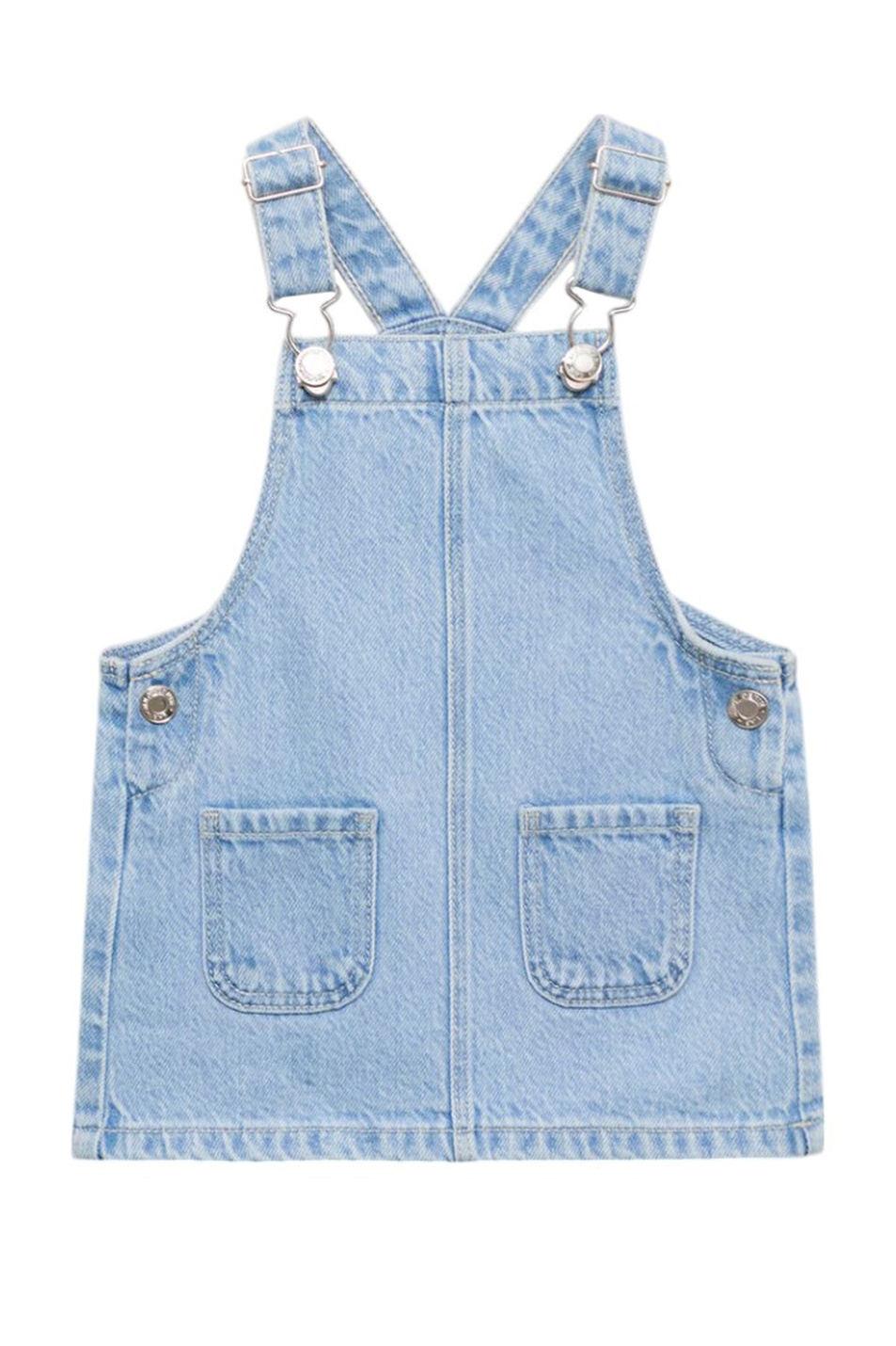 Девочкам Mango Kids Сарафан RUFFI джинсовый (цвет ), артикул 87041046 | Фото 1