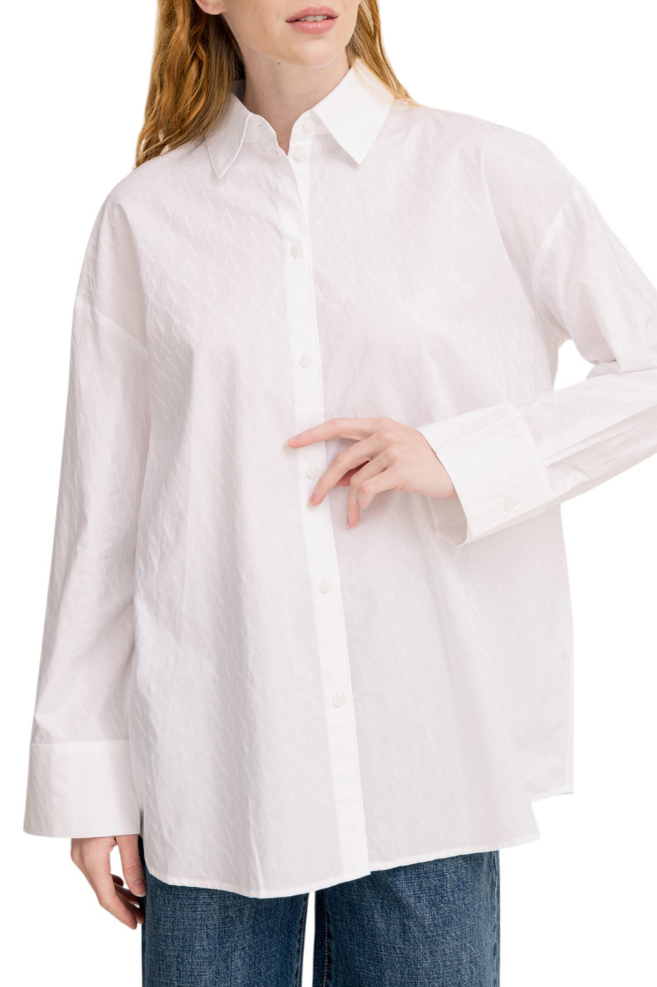 Женский Armani Exchange Рубашка из хлопка (цвет ), артикул XW001424-AF16631 | Фото 1