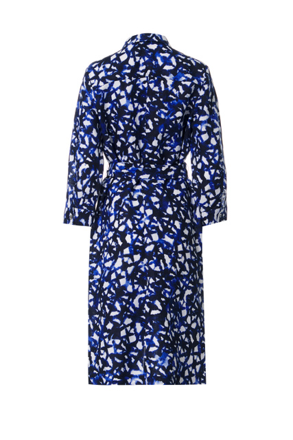 Платье-рубашка DOC из льна и хлопка|Основной цвет:Синий|Артикул:1222112 | Фото 2