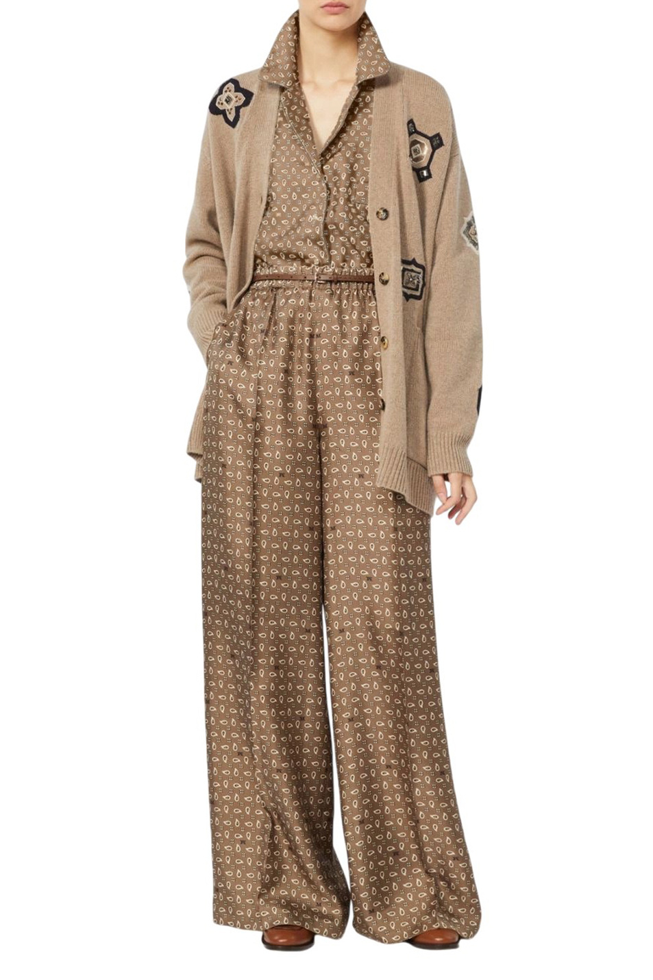 Женский Max Mara Блузка DISCO из шелка с принтом (цвет ), артикул 2611111131 | Фото 2