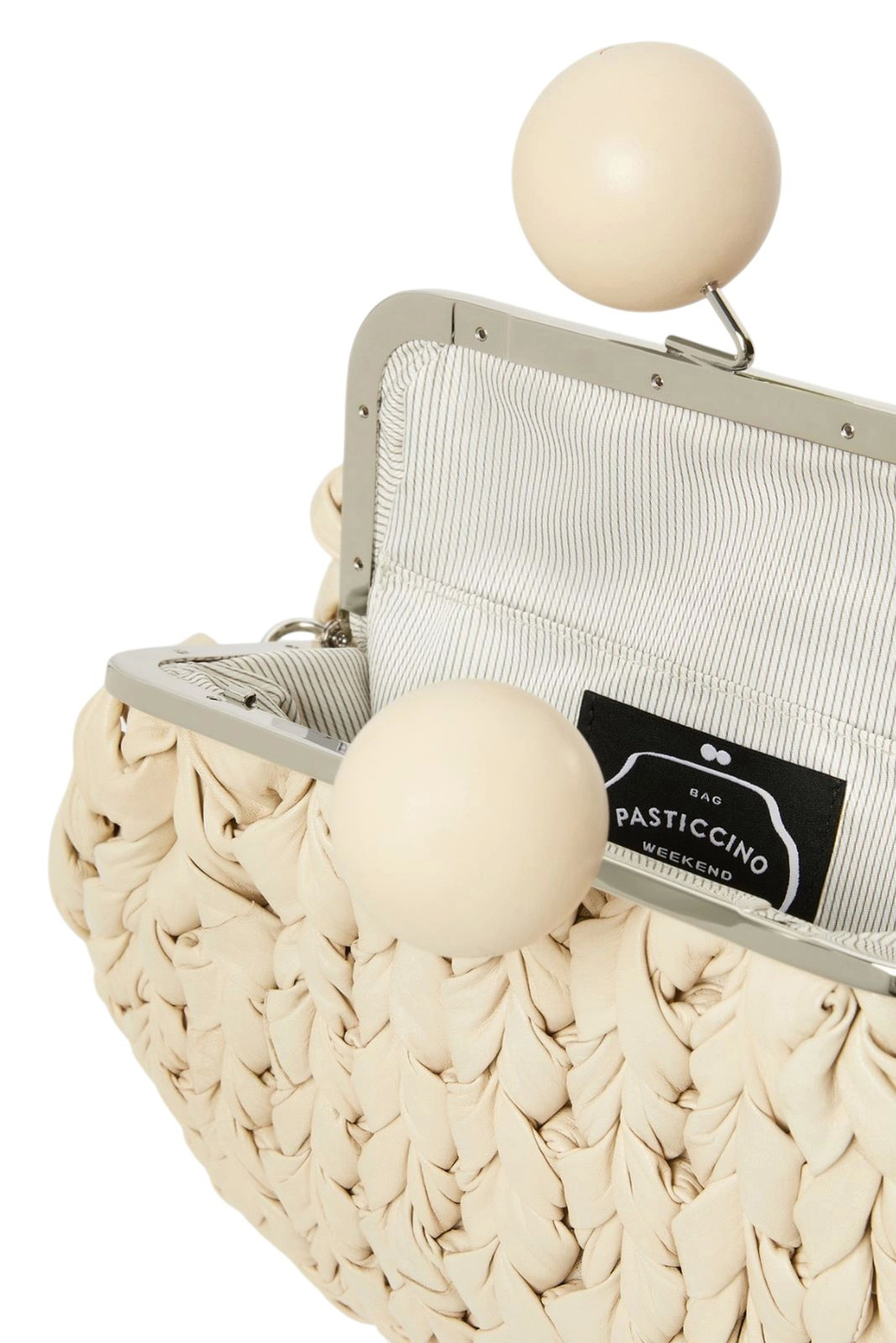 Сумка Pasticcino из натуральной кожи|Основной цвет:Кремовый Женский Weekend Max Mara Сумка Pasticcino из натуральной кожи (цвет ), артикул 2615511055 | Фото 3