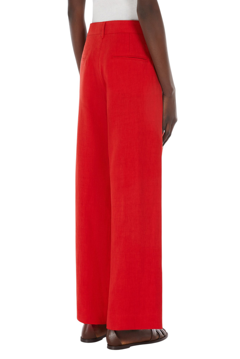 Женский Max Mara Брюки TEO из льна (цвет ), артикул 2519131043 | Фото 4