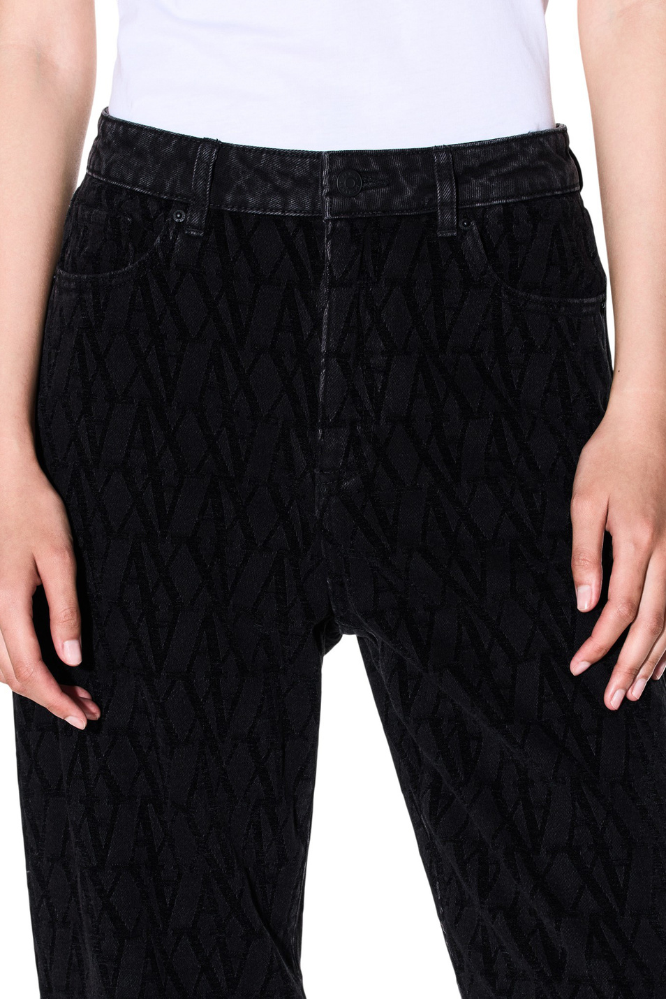 Женский Armani Exchange Джинсы с принтом (цвет ), артикул XW000100-AF16092 | Фото 5