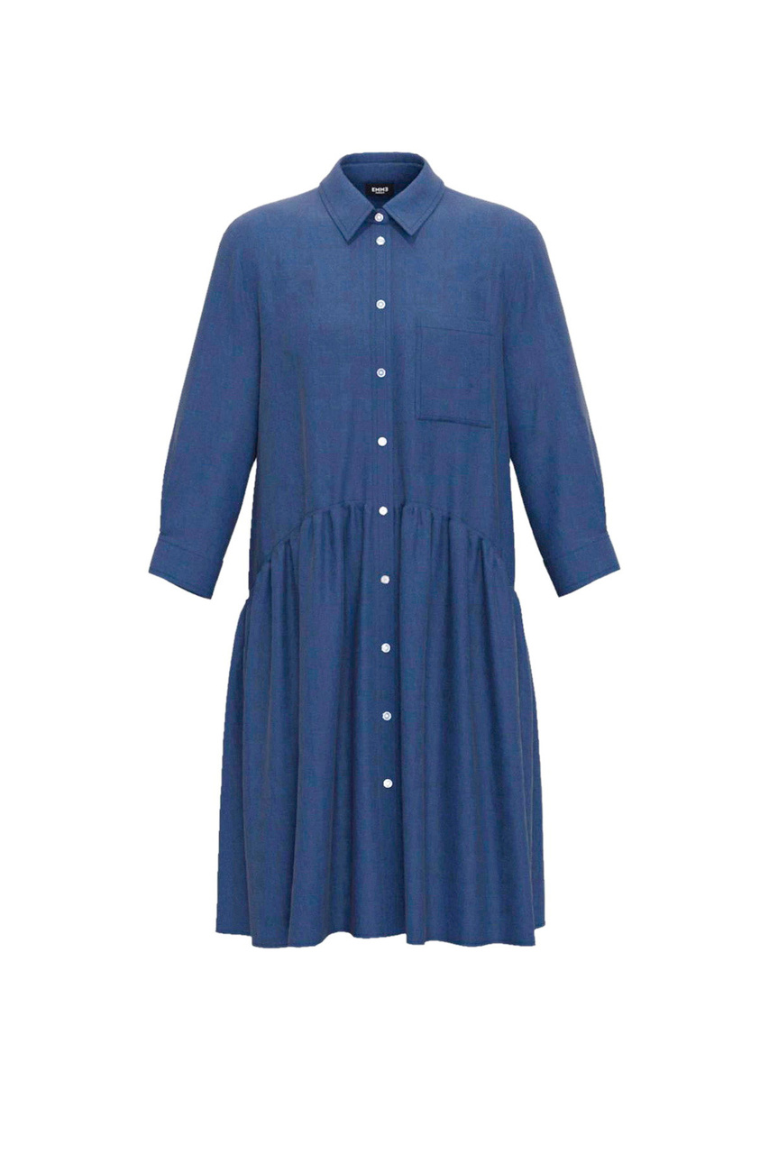 Платье ISTRIA из лиоцелла|Основной цвет:Синий|Артикул:2352211235 | Фото 1