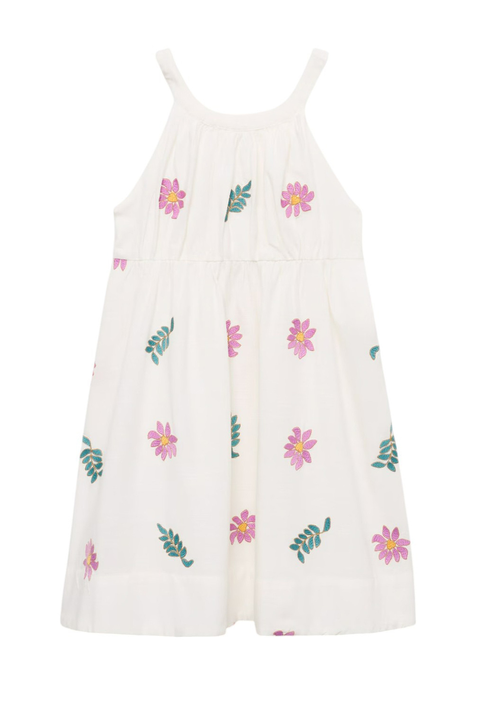 Девочкам Mango Kids Платье CHLOE с цветочной вышивкой (цвет ), артикул 87067701 | Фото 1