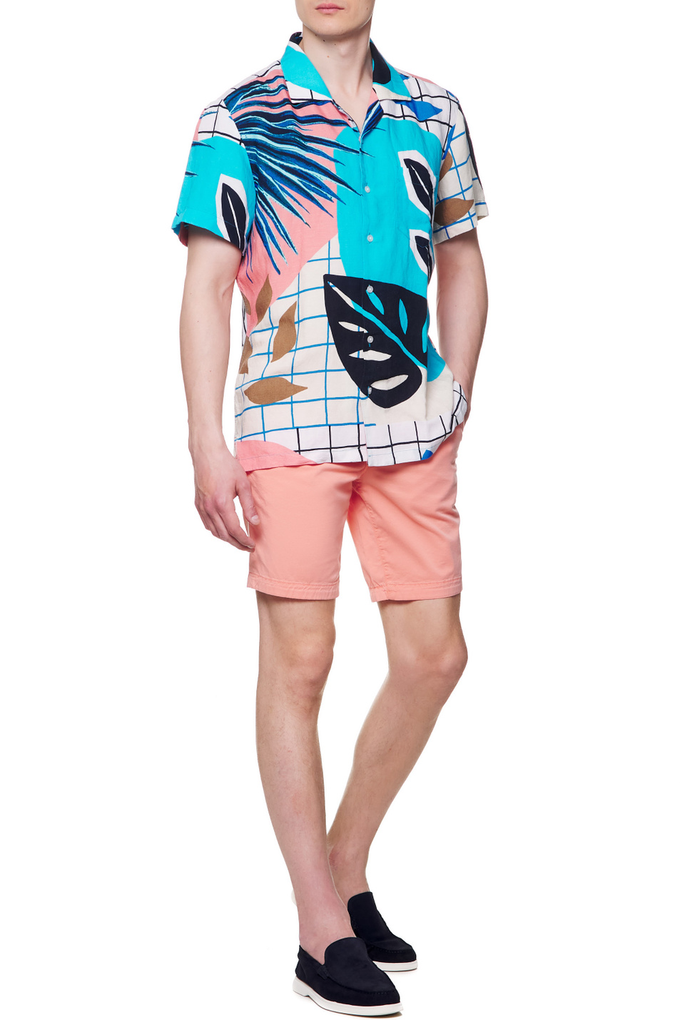 BOSS Рубашка с коротким рукавом и принтом (цвет ), артикул 50467573 | Фото 2