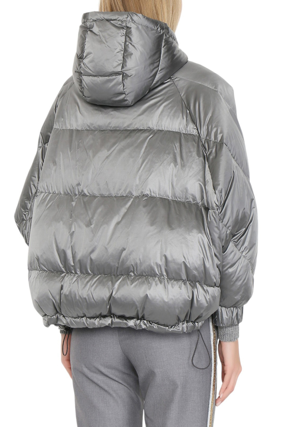 Куртка стеганая с декором|Основной цвет:Серый Женский Ermanno Firenze Куртка стеганая с декором (цвет ), артикул D45EA004EX4 | Фото 5
