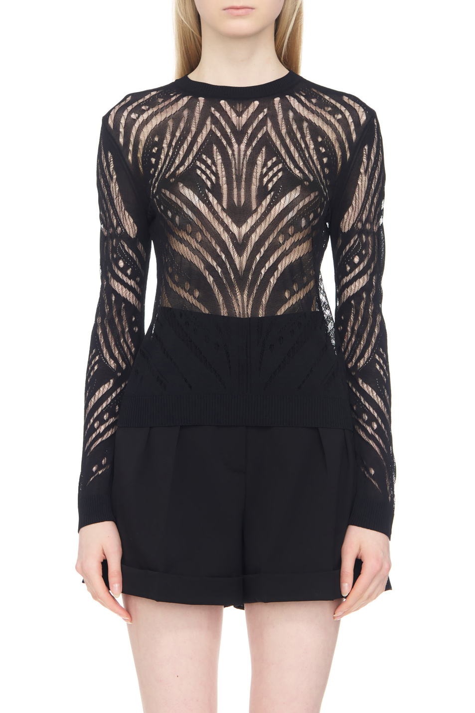 Женский Max Mara Джемпер LIMONE с перфорацией (цвет ), артикул 2313661339 | Фото 1