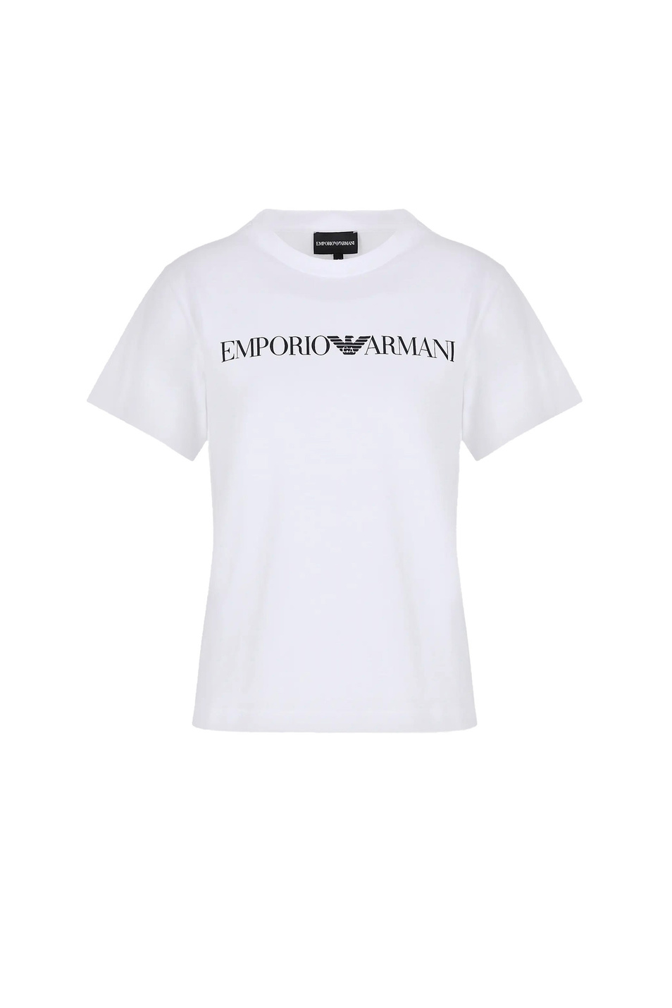 Женский Emporio Armani Футболка из натурального хлопка с логотипом (цвет ), артикул 8N2T9C-2J53Z | Фото 1