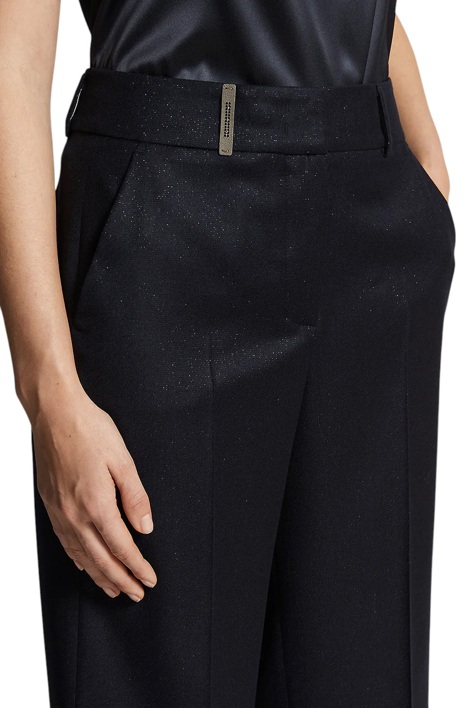 Женский Peserico Брюки из смесовой шерсти с люрексом (цвет ), артикул A04283Z-03359 | Фото 7