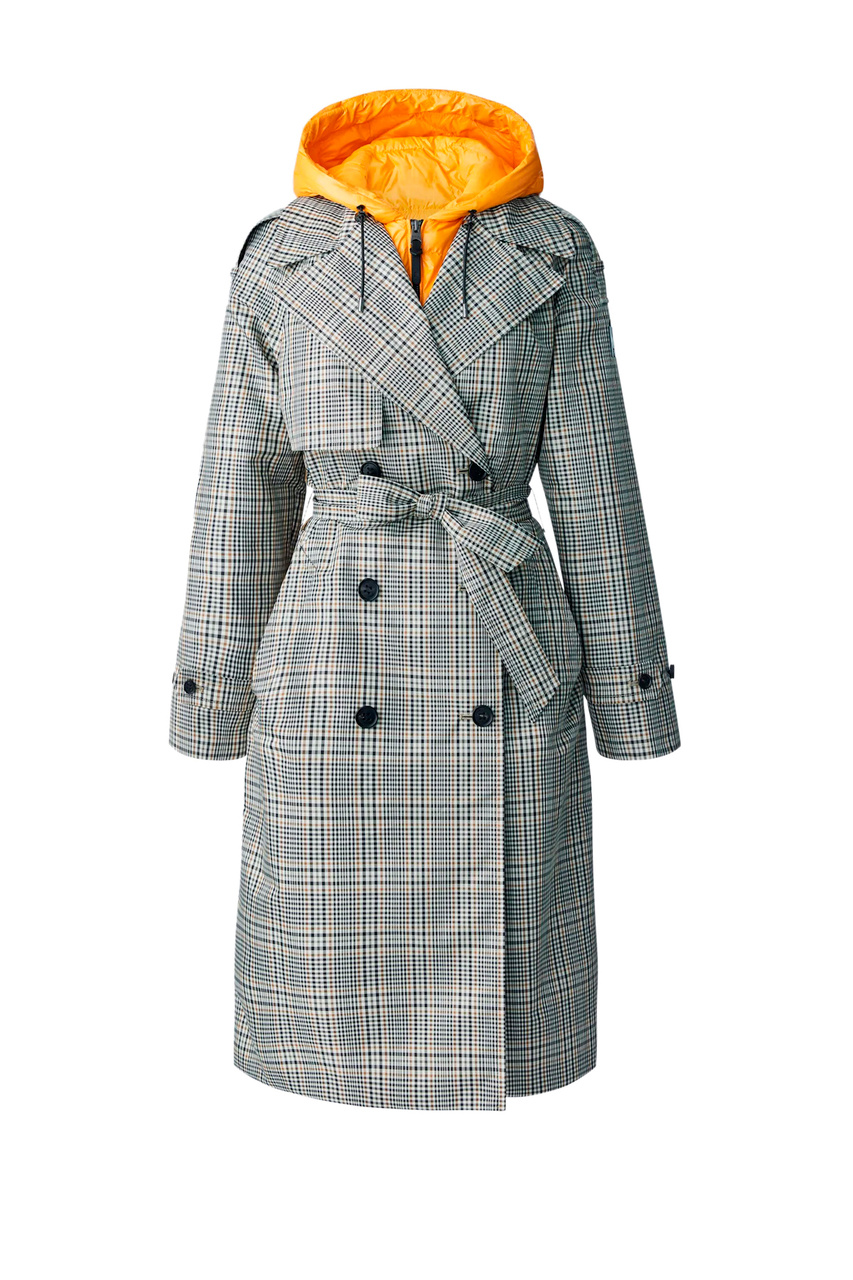 Пальто MAXINE-PL с капюшоном и пуховым наполнителем|Основной цвет:Мультиколор|Артикул:P002042 | Фото 1
