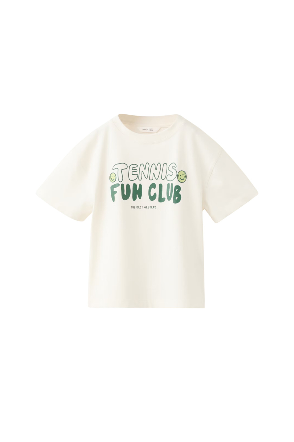 Мальчикам Mango Kids Футболка FUN из хлопка (цвет ), артикул 37043879 | Фото 1