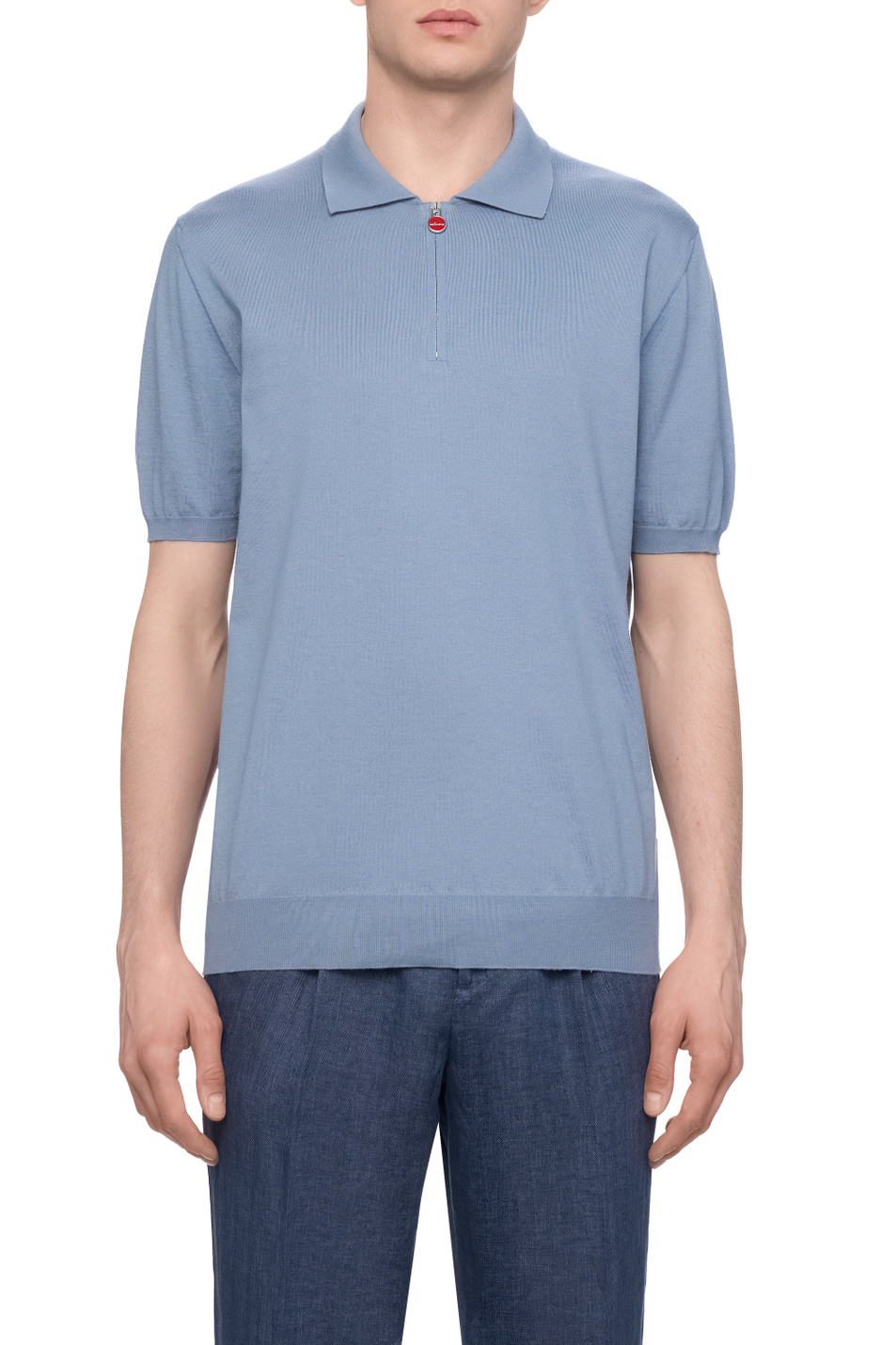 Мужской Kiton Поло из хлопка (цвет ), артикул UMKX33ZK31600C | Фото 4