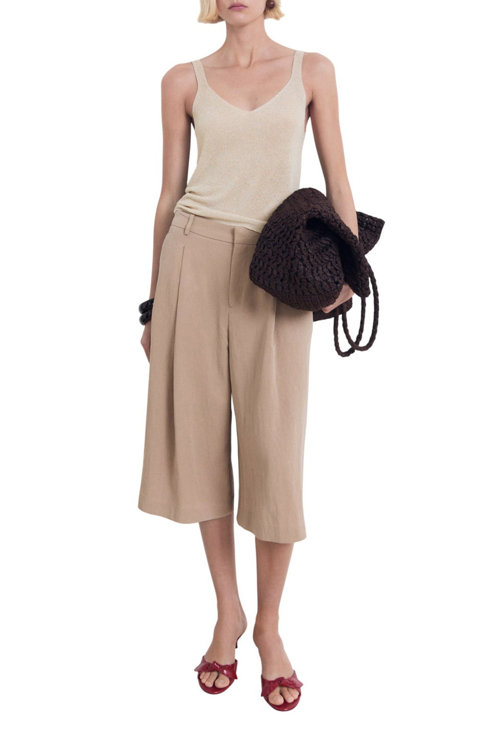 Женский Mango Топ KLING с люрексом (цвет ), артикул 17071185 | Фото 2