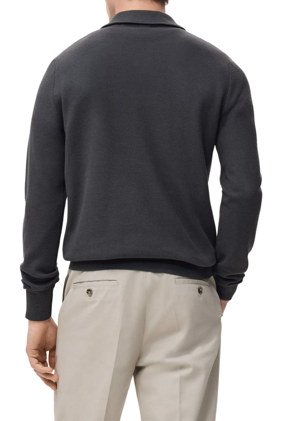 Мужской Mango Man Джемпер TENP с воротником на молнии (цвет ), артикул 27041282 | Фото 4