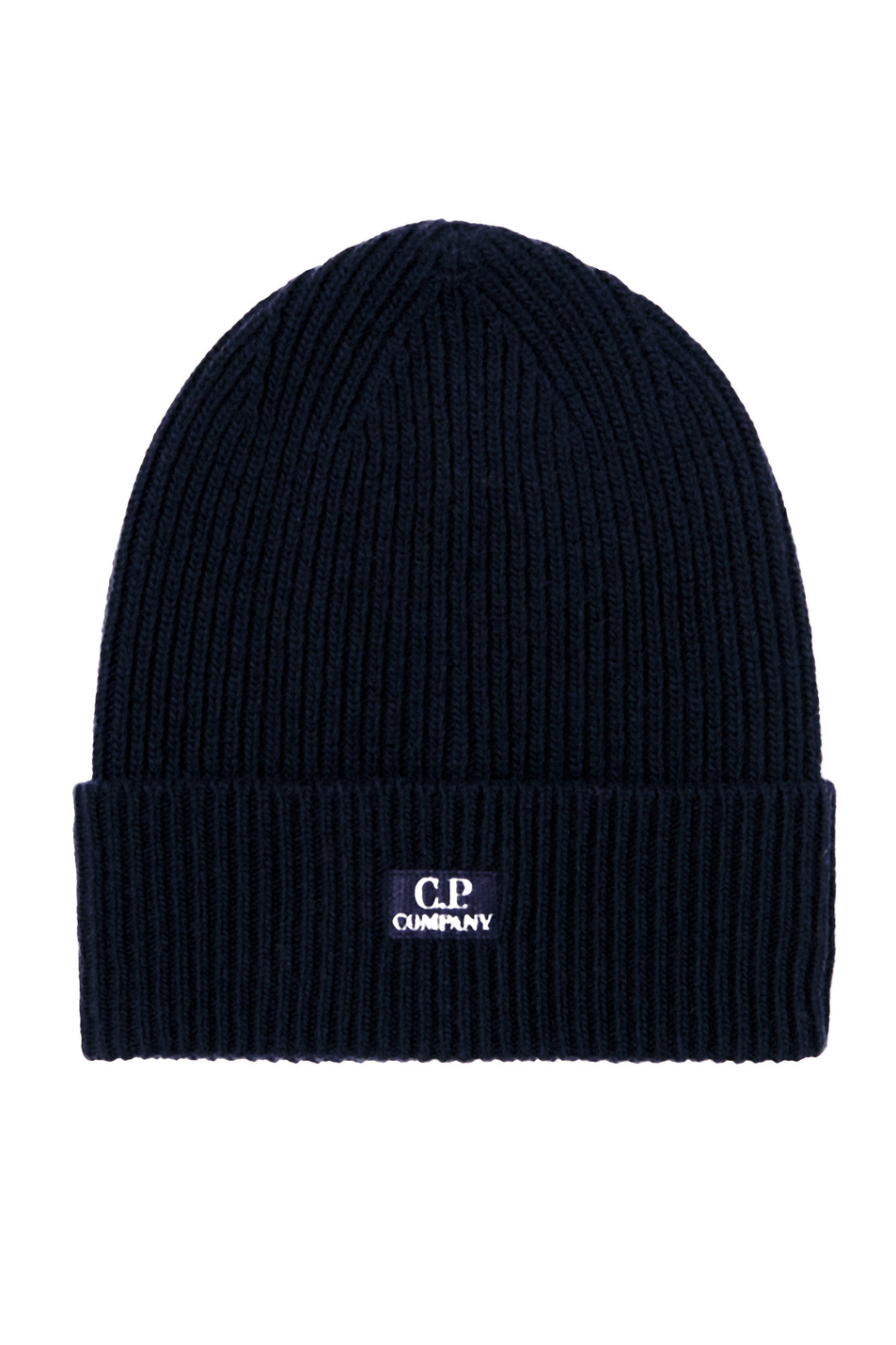 Мужской C.P. Company Вязаная шапка из смесовой шерсти с логотипом (цвет ), артикул 13CMAC313A005504A | Фото 1