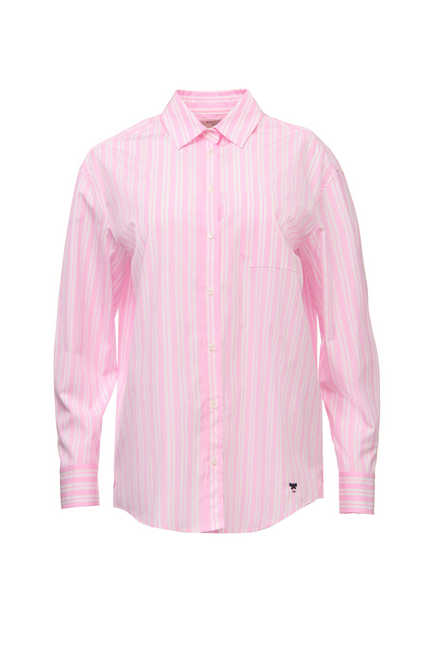 Рубашка из натурального хлопка|Основной цвет:Розовый|Артикул:51910227 | Фото 1