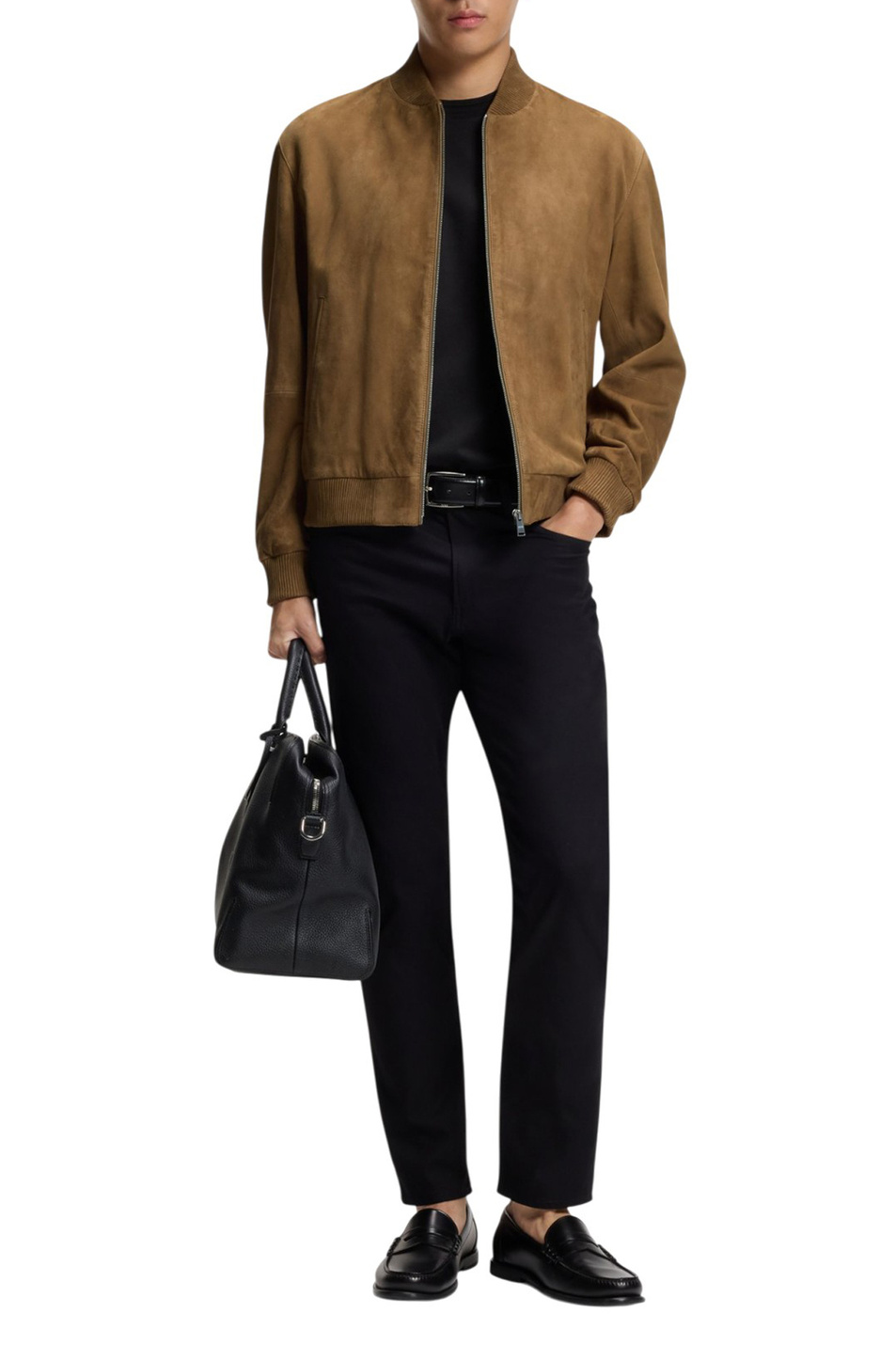 Мужской BOSS Бомбер Muller из натуральной замши (цвет ), артикул 50543213 | Фото 2