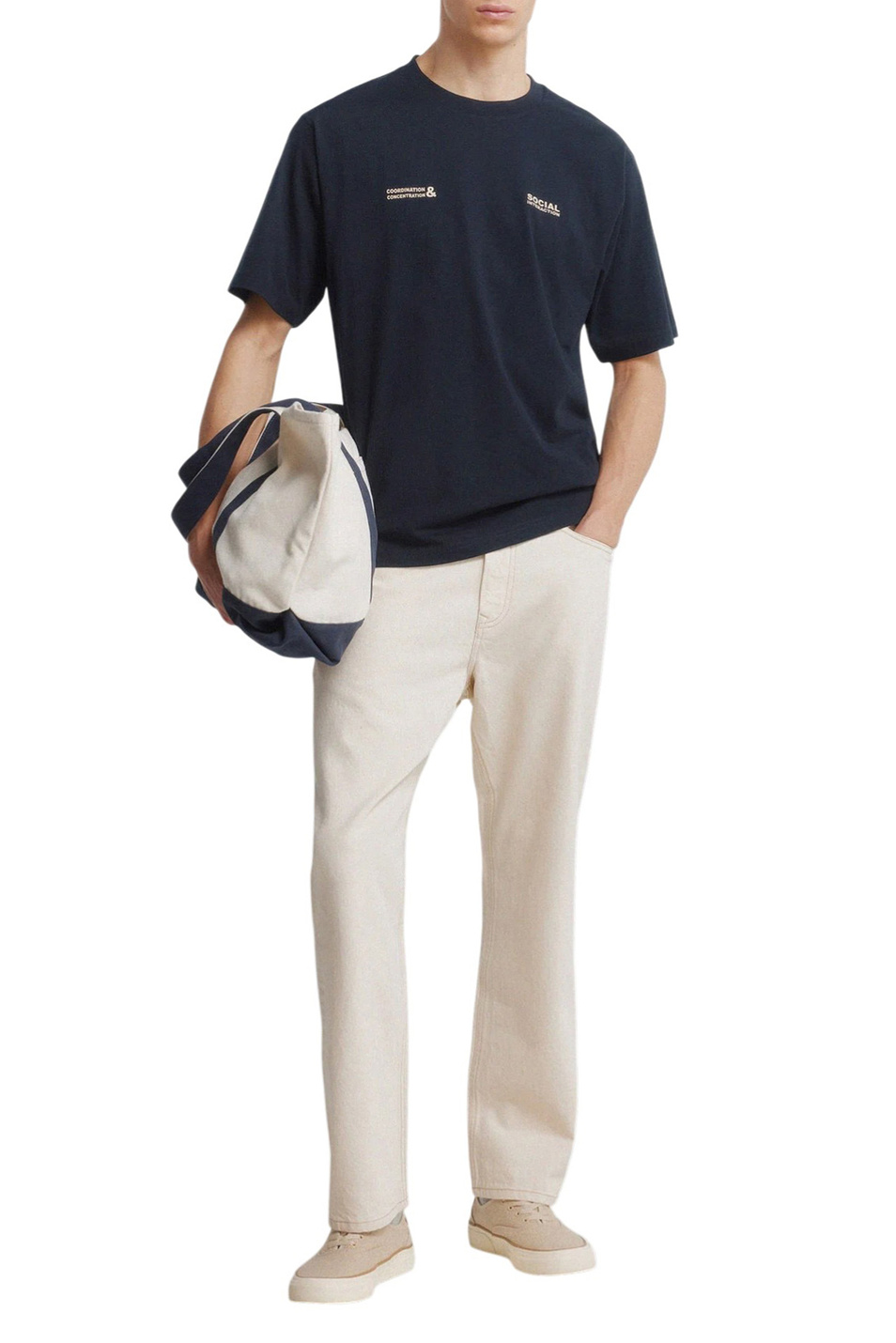 Мужской Springfield Футболка из хлопка (цвет ), артикул 0263444 | Фото 2