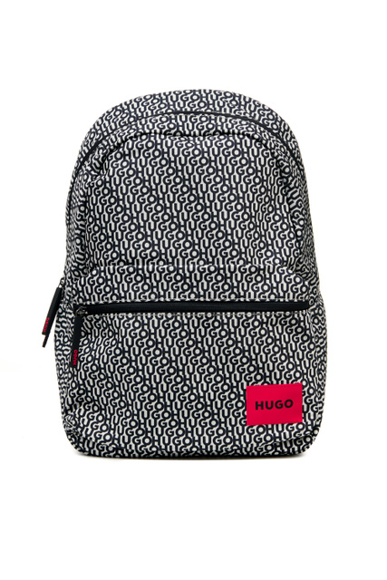 Рюкзак из нейлона с лого|Основной цвет:Серый|Артикул:50475036 | Фото 1