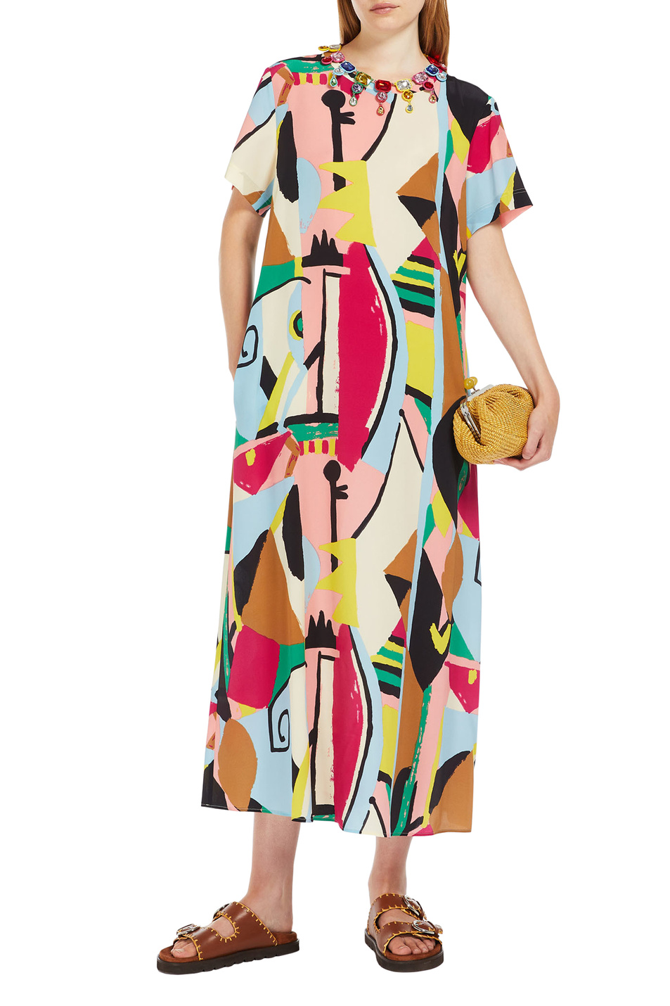 Женский Weekend Max Mara Платье ORCHIS из натурального шелка (цвет ), артикул 2415221122 | Фото 2