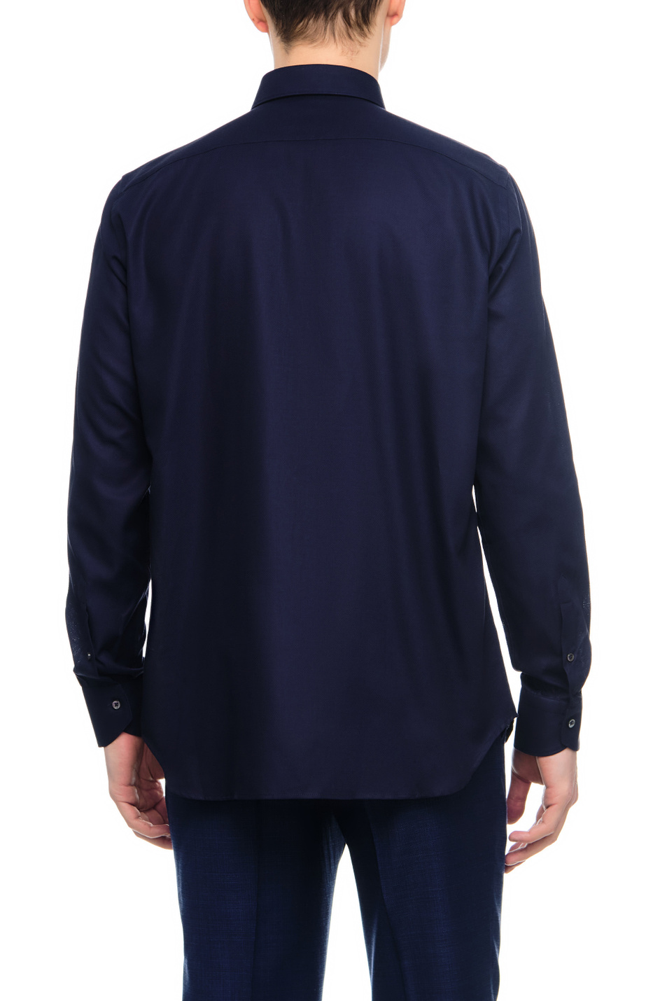 Мужской Canali Рубашка из натурального хлопка с микроузором (цвет ), артикул 7C3GD02301 | Фото 4