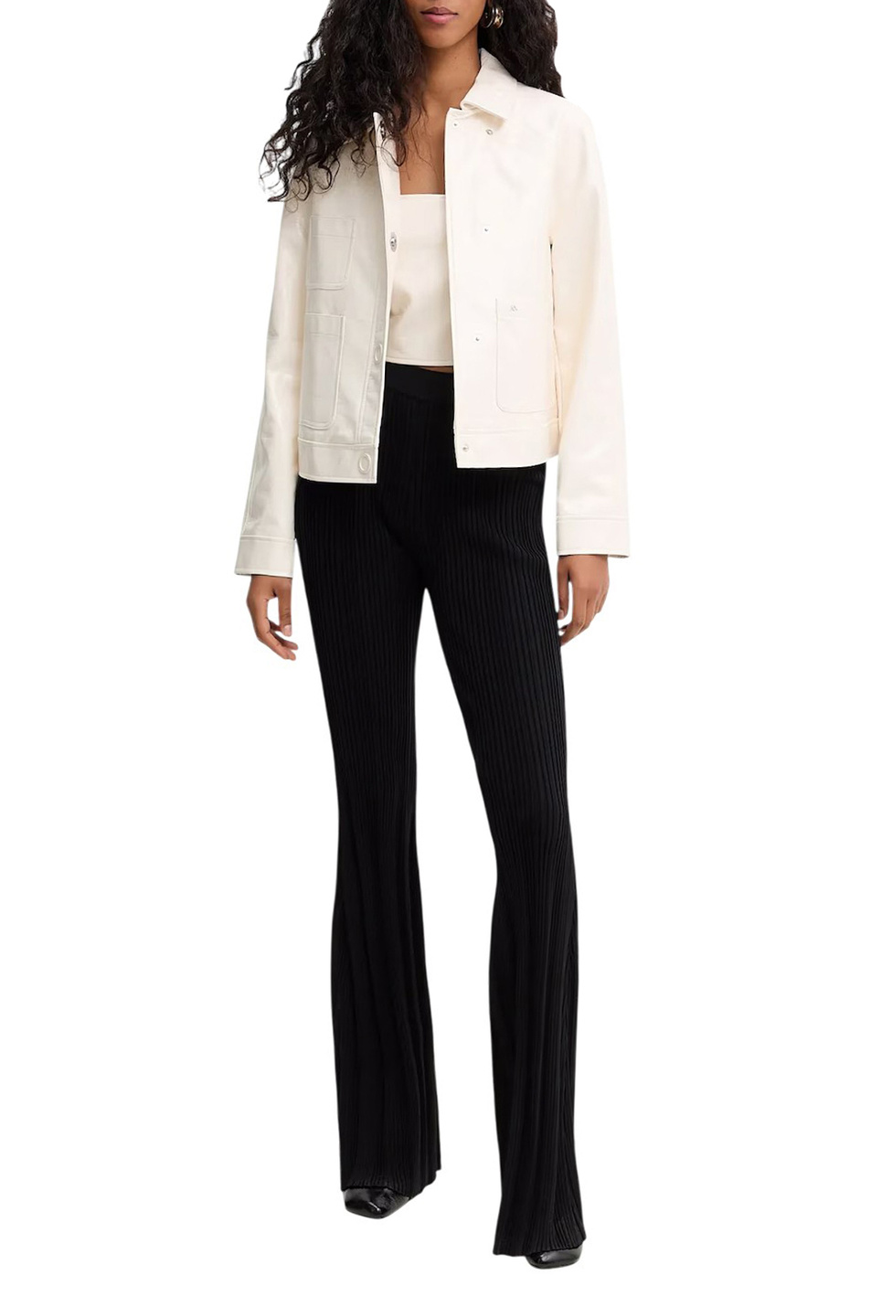 Женский Armani Exchange Топ из искусственной кожи (цвет ), артикул XW001813-AF18859 | Фото 3