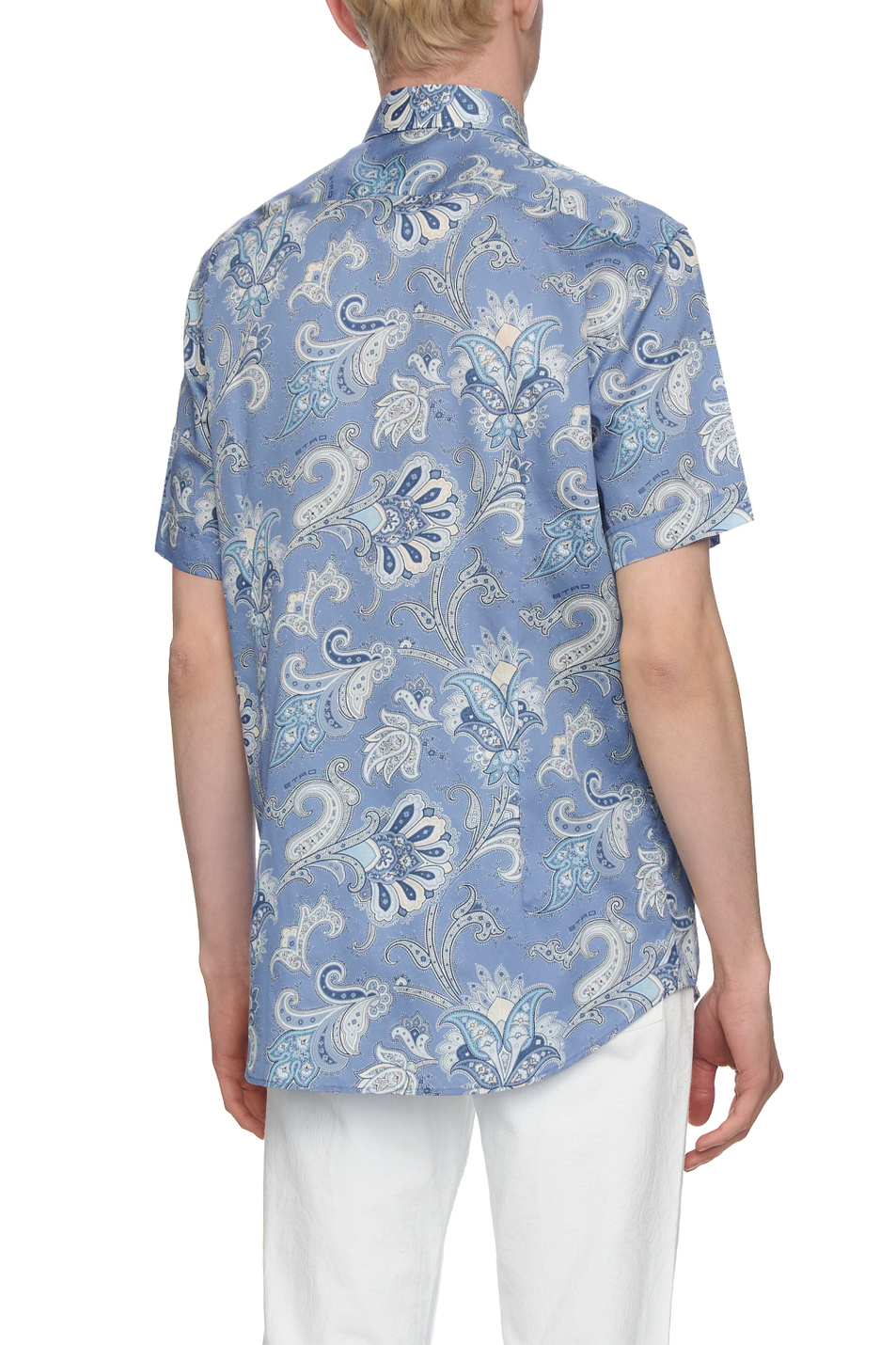 Рубашка из хлопка|Основной цвет:Голубой Мужской Etro Рубашка из хлопка (цвет ), артикул MRIB000399SA5F2X0880 | Фото 5