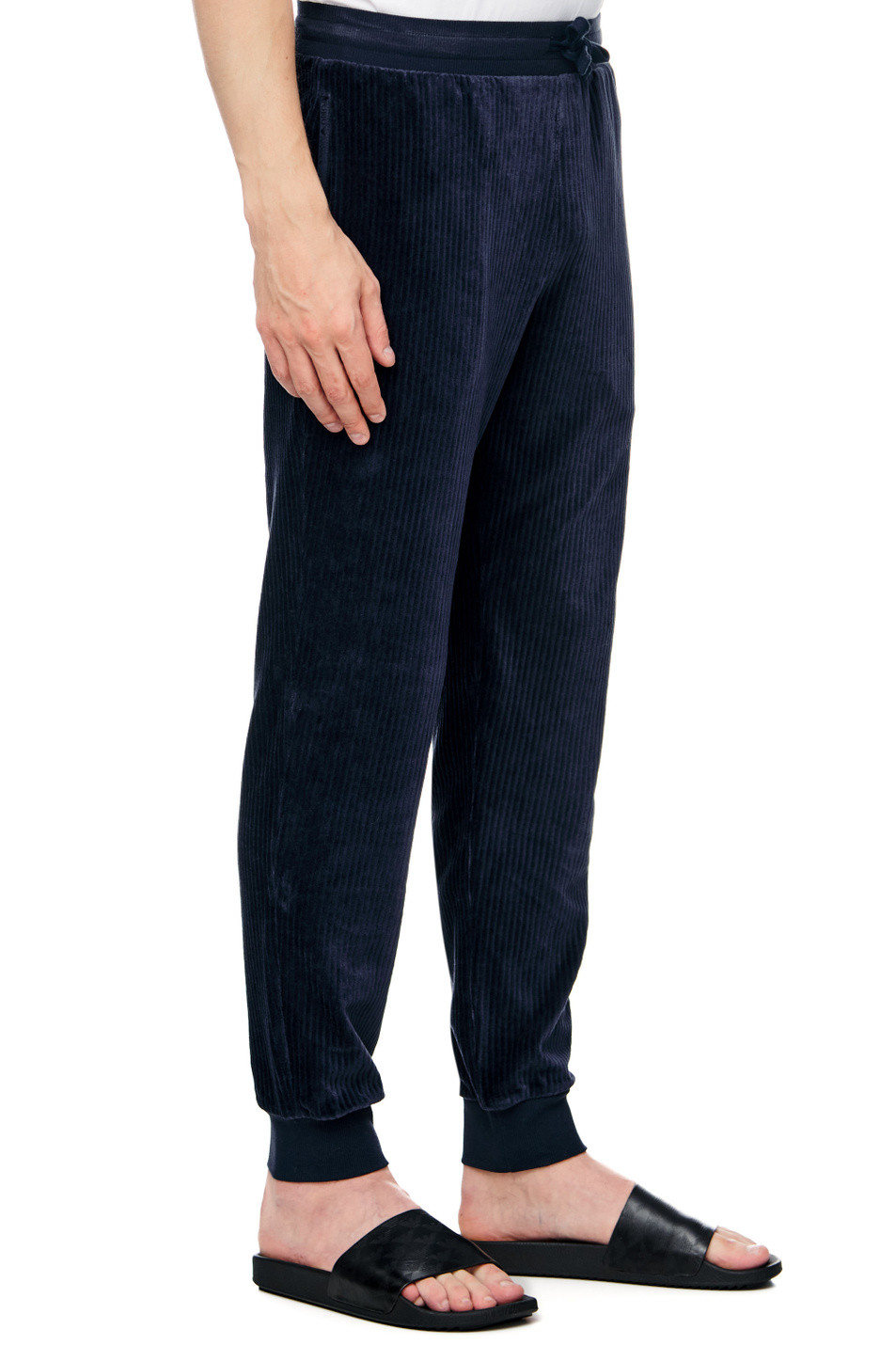 Мужской Emporio Armani Вельветовые брюки на кулиске (цвет ), артикул 111690-2F589 | Фото 3