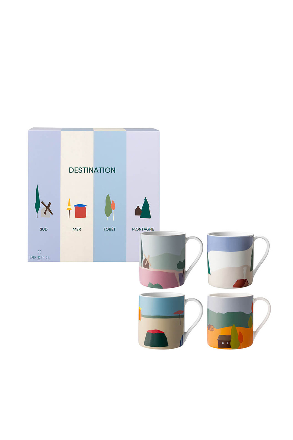 Не имеет пола Degrenne Набор кружек DESTINATION, 300 мл, 4 шт (цвет ), артикул 244118 | Фото 1