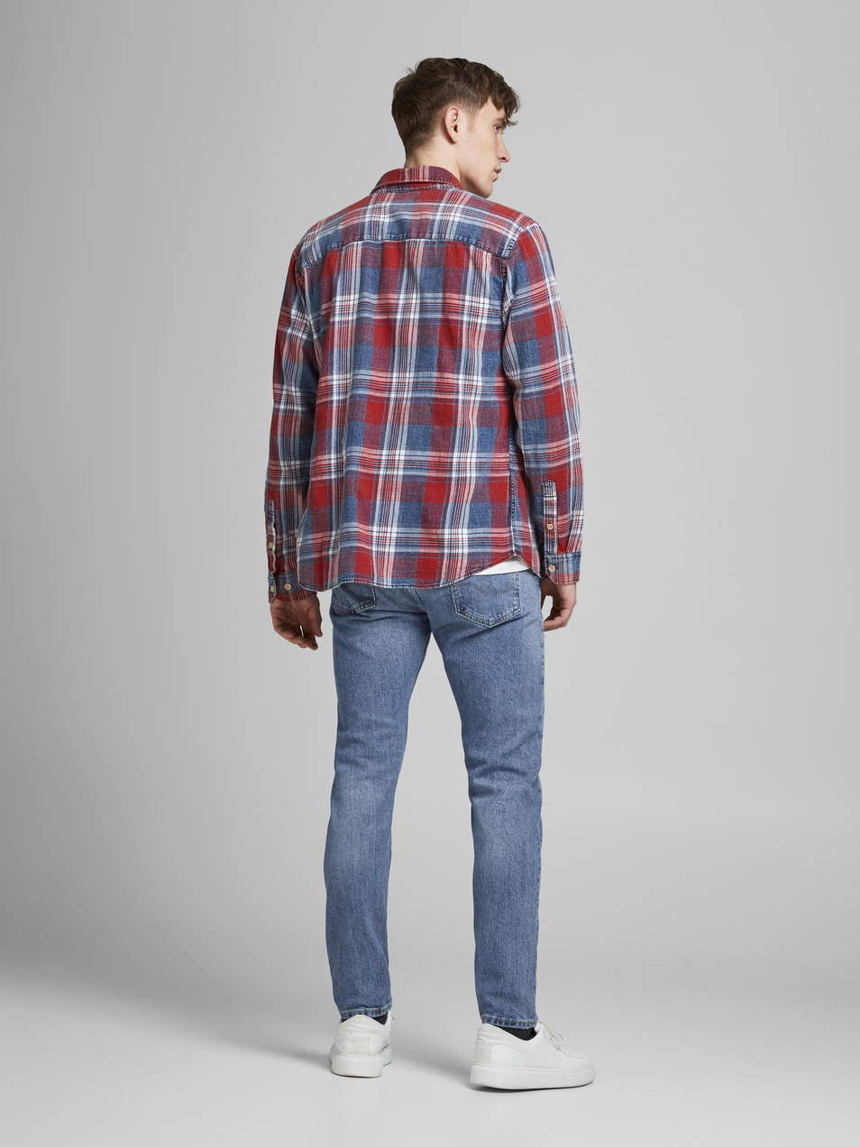 Мужской Jack & Jones Зауженные джинсы FRED ORIGINAL (цвет ), артикул 12185865 | Фото 5