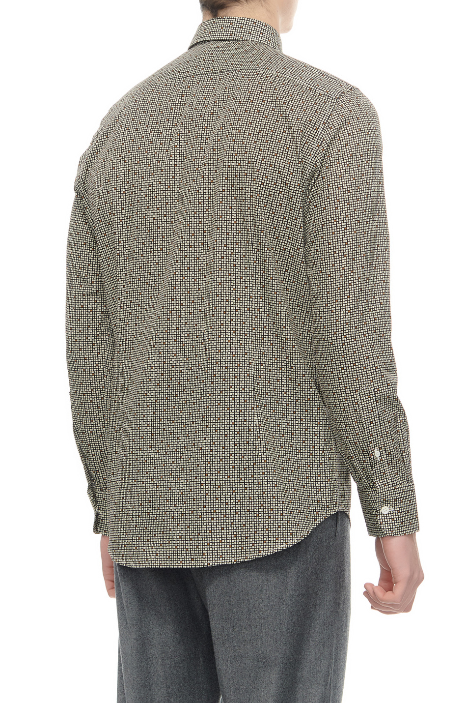Мужской Canali Рубашка из натурального хлопка с принтом (цвет ), артикул LX77GL03090 | Фото 4