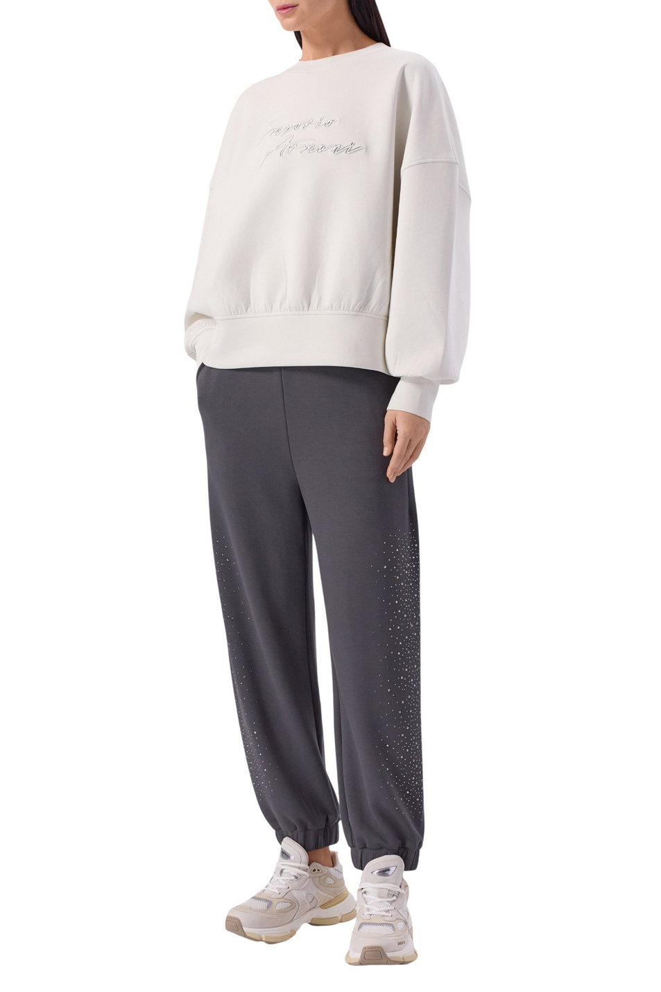 Женский EA7 Брюки со стразами (цвет ), артикул 7W001018-AF24375 | Фото 3