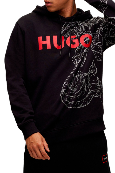 HUGO Худи с логотипом и графичным принтом ( цвет), артикул 50477343 | Фото 3