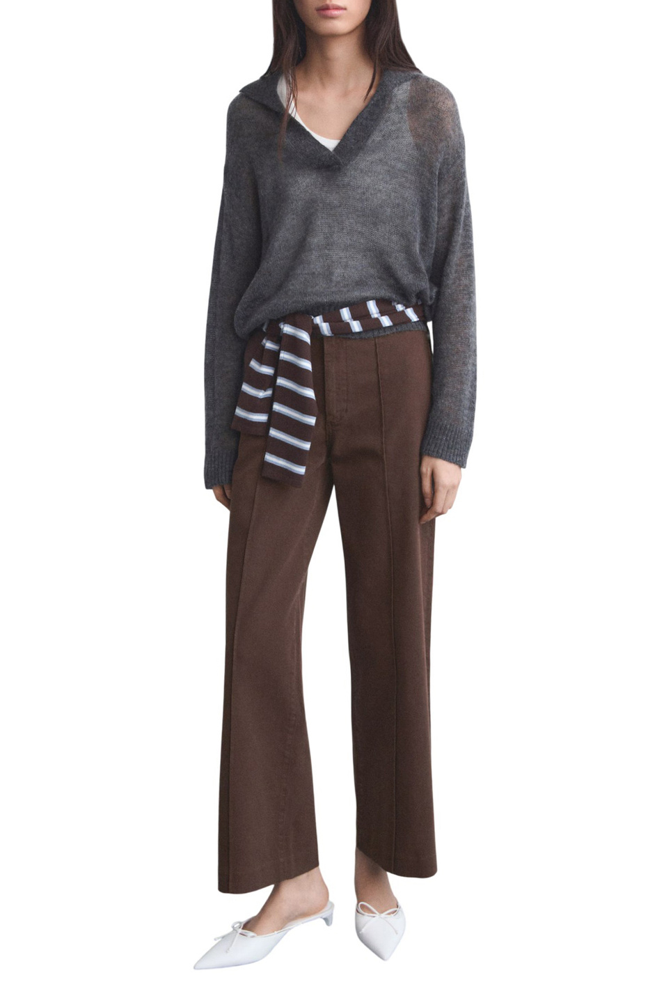 Джинсы PALOMA широкого кроя|Основной цвет:Коричневый Женский Mango Джинсы PALOMA широкого кроя (цвет ), артикул 17067769 | Фото 2