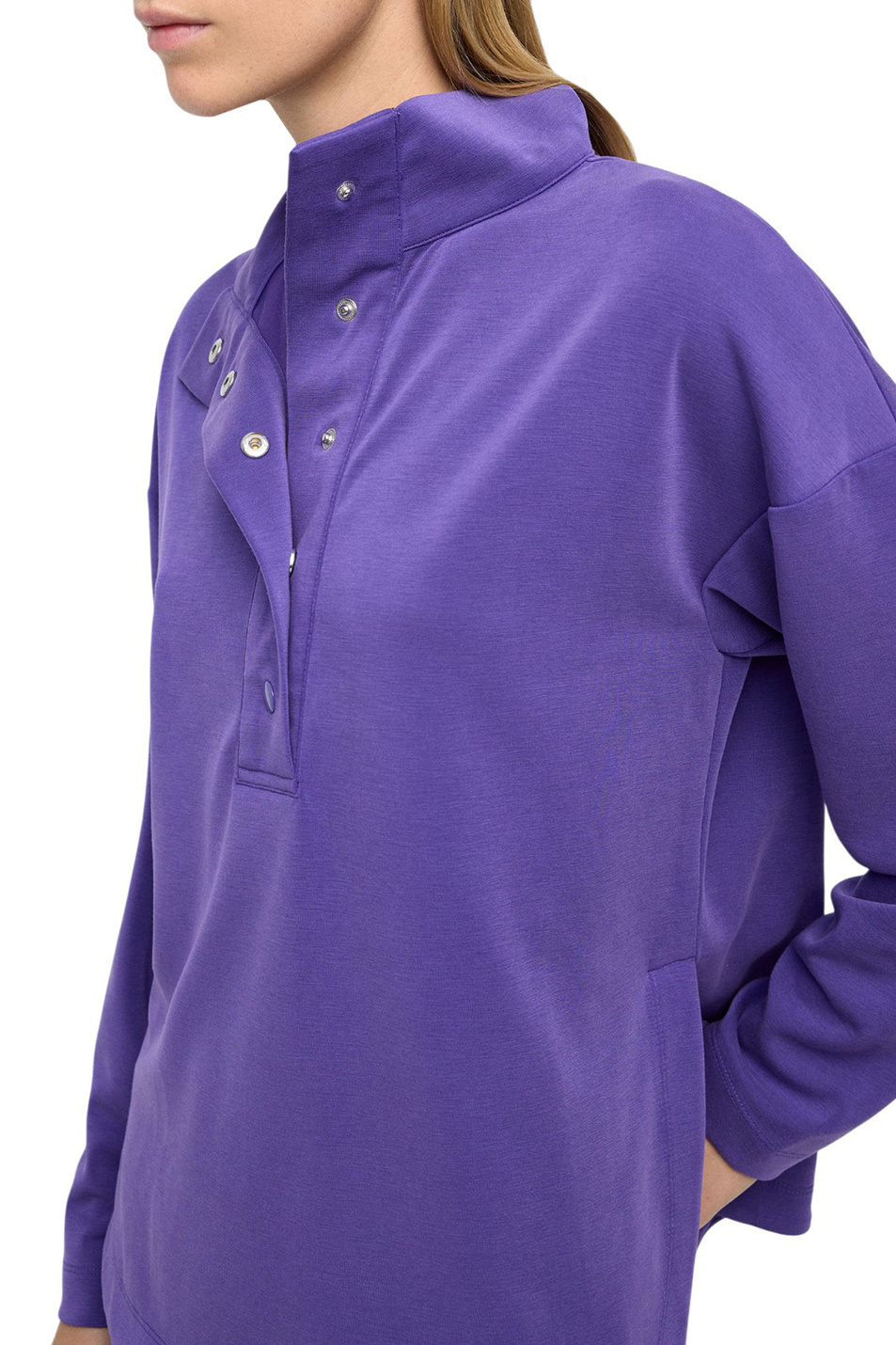 Свитшот однотонный|Основной цвет:Фиолетовый Женский Parfois Свитшот однотонный (цвет ), артикул 241805 | Фото 5