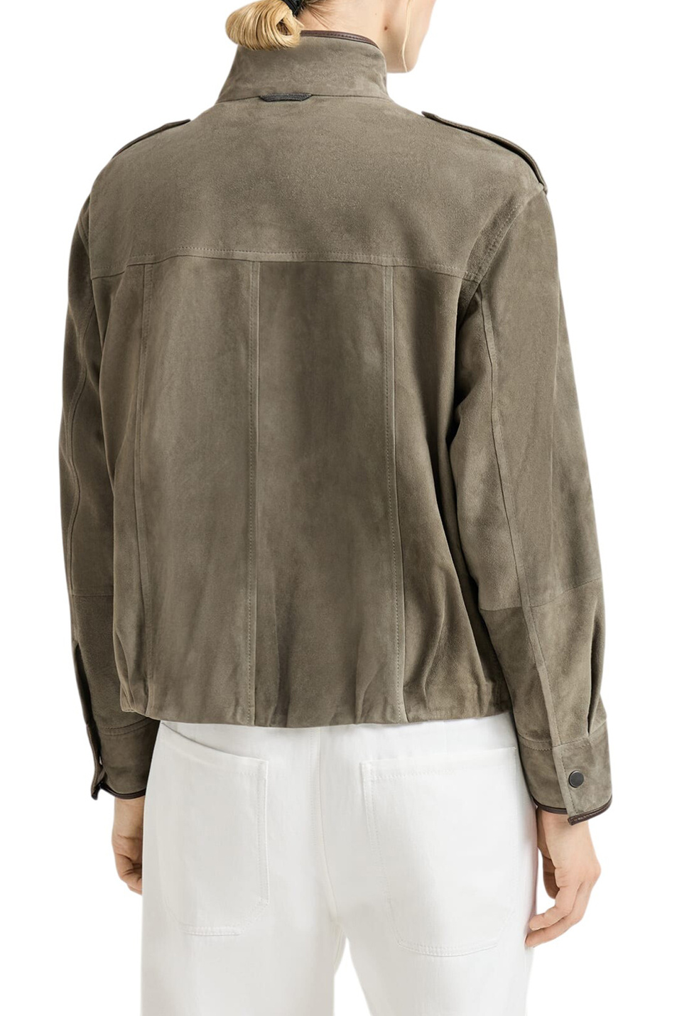 Женский Brunello Cucinelli Куртка из натуральной замши (цвет ), артикул MPCAI7787 | Фото 5