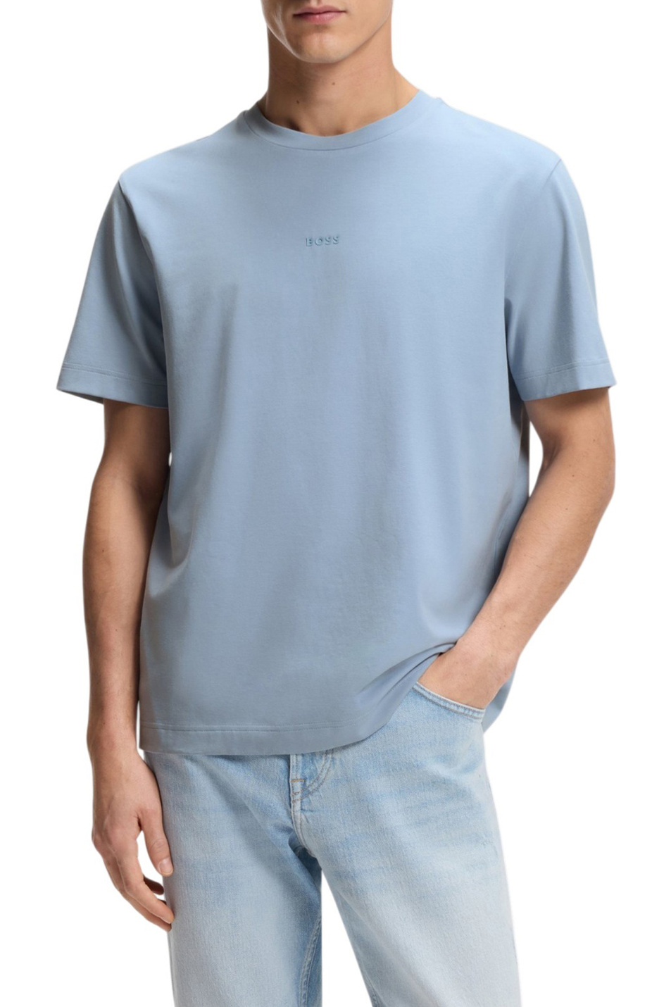 Мужской BOSS Футболка TChup из эластичного хлопка с логотипом (цвет ), артикул 50473278 | Фото 3