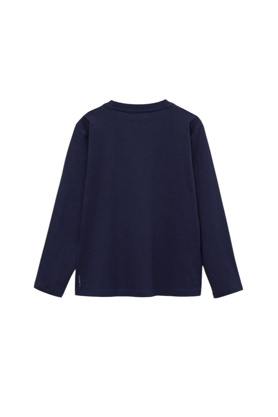 Мальчикам Mango Kids Лонгслив BASICA7 из хлопка (цвет ), артикул 87030649 | Фото 2