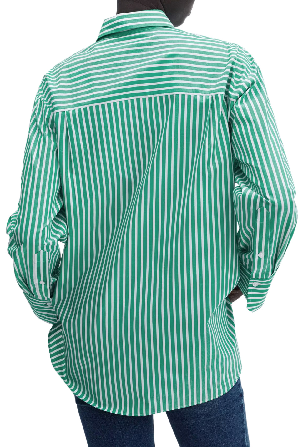 Женский Mango Рубашка JUANES из натурального хлопка в полоску (цвет ), артикул 67015738 | Фото 4