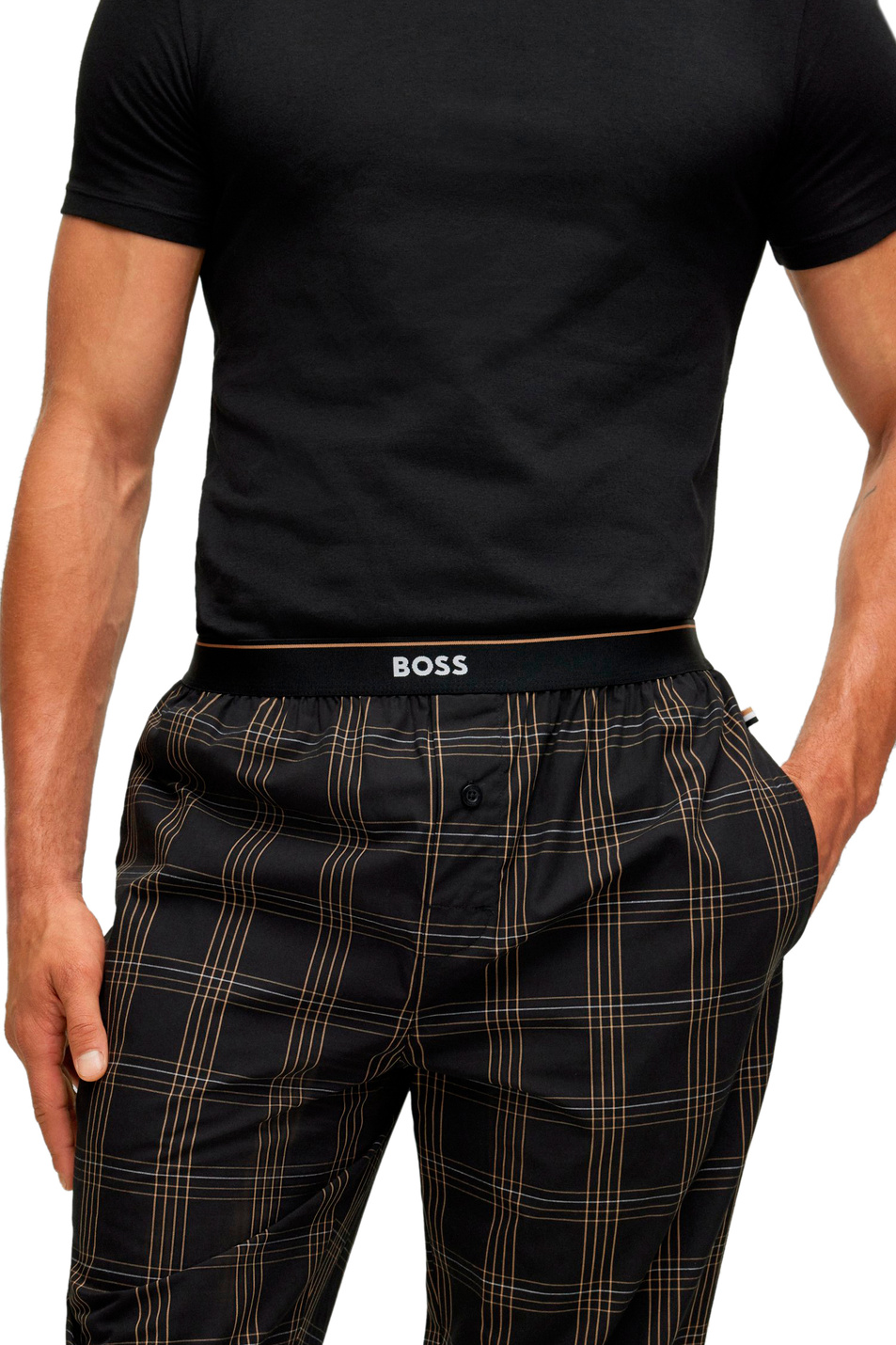 Мужской BOSS Домашние брюки в пижамном стиле (цвет ), артикул 50479312 | Фото 5