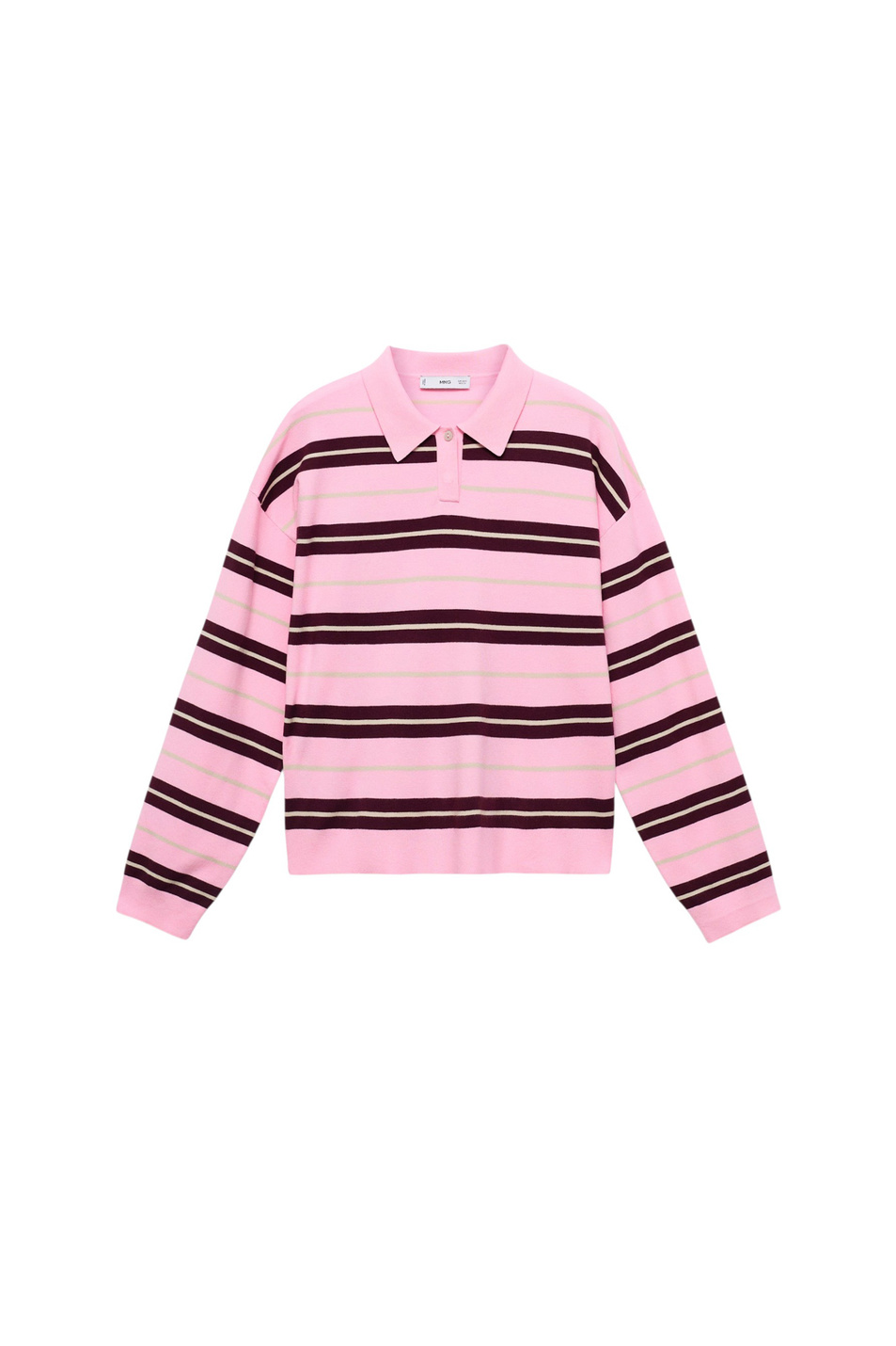 Женский Mango Джемпер поло RIRIPOL в полоску (цвет ), артикул 17005814 | Фото 1