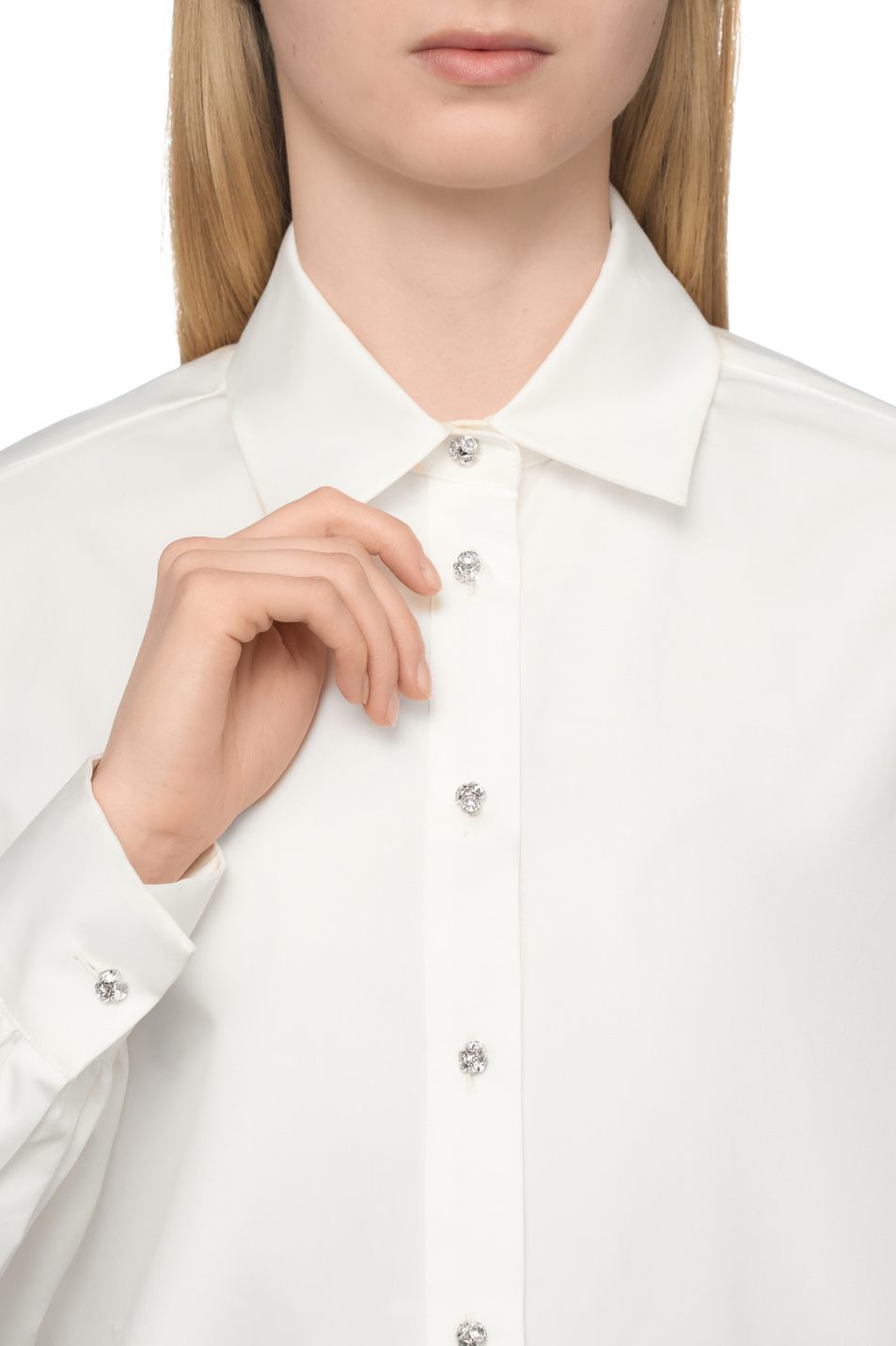Женский Max Mara Рубашка JESSICA с декоративными элементами (цвет ), артикул 2526116033 | Фото 6