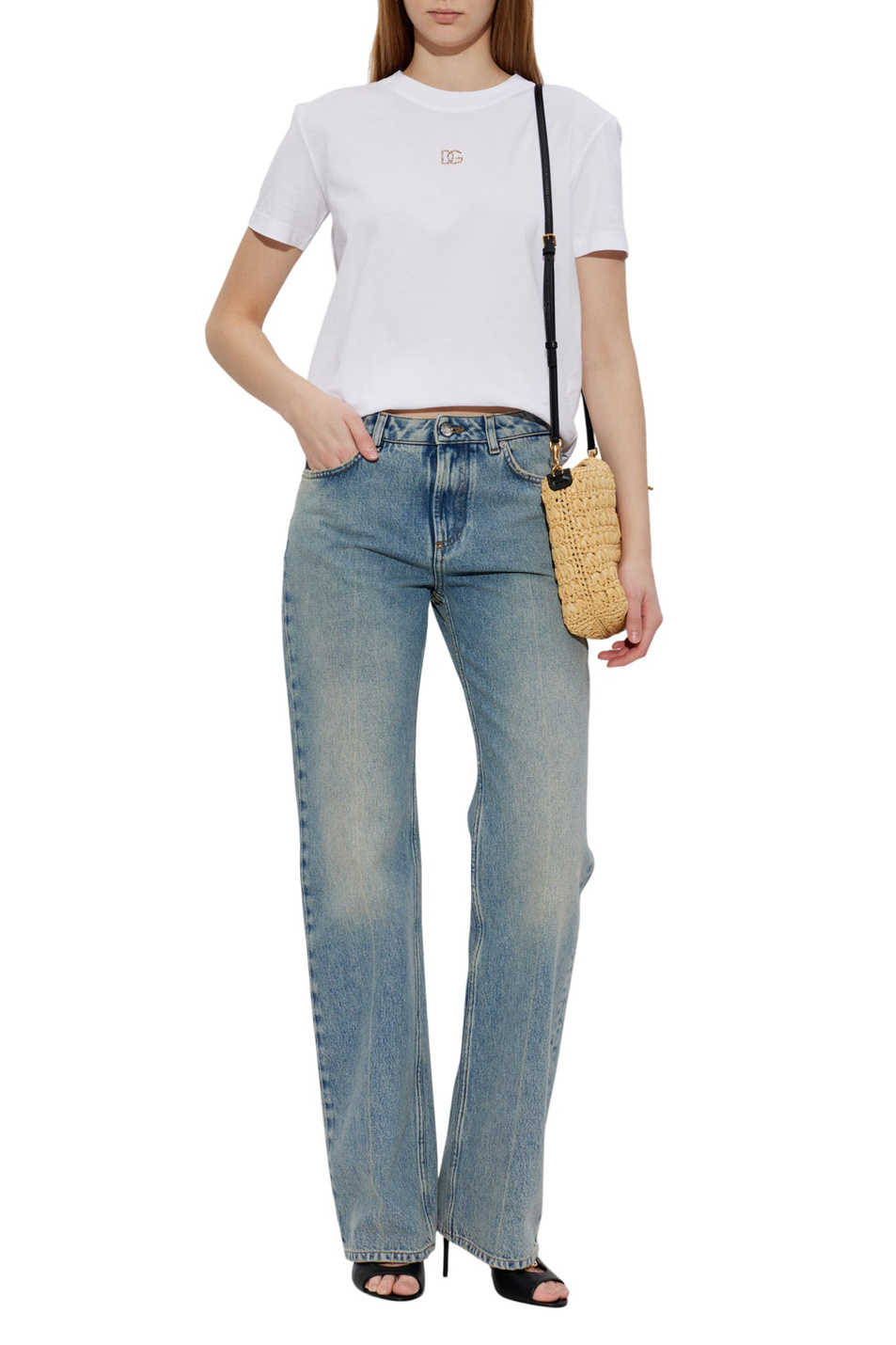 Женский Dolce & Gabbana Футболка из хлопка (цвет ), артикул F8V42Z-GDDL7 | Фото 2